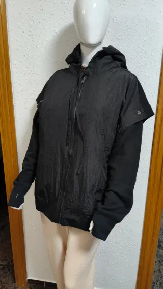 Chaqueta/Chaleco  Negra de algodón unisex