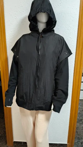 Chaqueta/Chaleco  Negra de algodón unisex