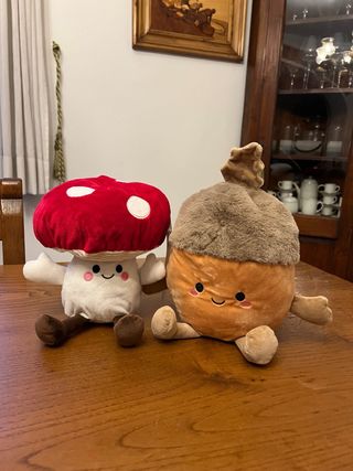 Peluche fungo e ghianda