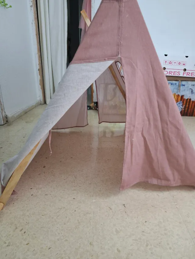 Tienda tipi infantil rosa
