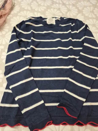 Jersey Rayas Azul y Blanco