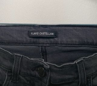 Jeans skinny grigi donna strappati