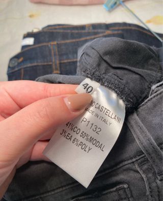 Jeans skinny grigi donna strappati