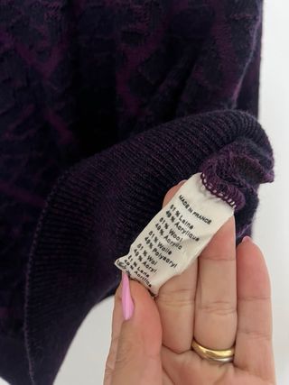 Maglione Lacoste Viola Raro Taglia M