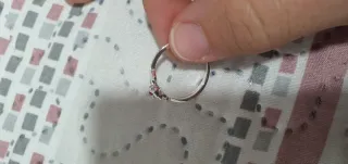 Anillo Plata Rosa Bella