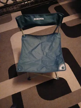 Silla plegable Quechua azul/verde