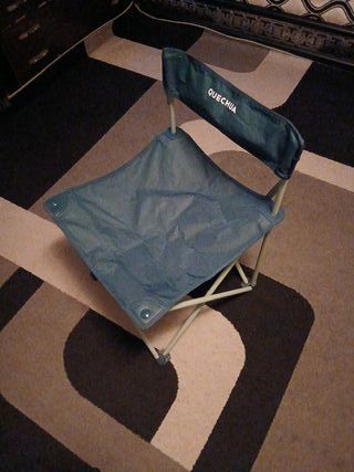 Silla plegable Quechua azul/verde