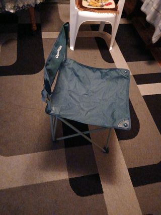 Silla plegable Quechua azul/verde