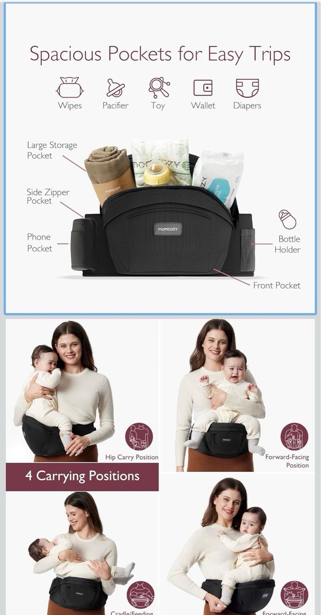 Portabebés Momcozy - Cinturón Ajustable