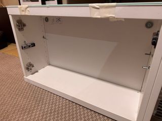 Mueble TV IKEA Besta blanco y beige