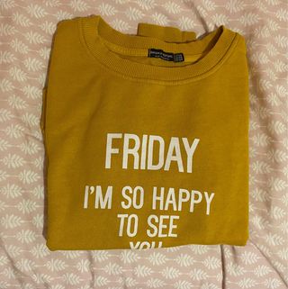 Sudadera Bershka amarilla XS