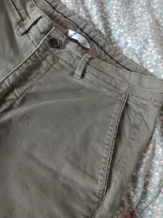 Pantalones Chinos Verdes Talla 42