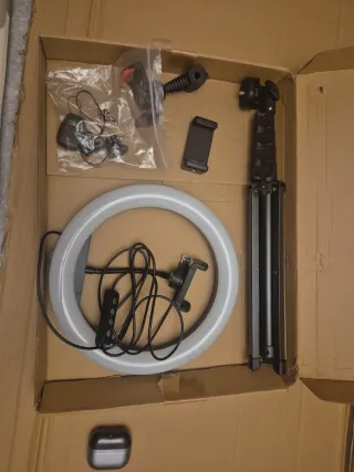 Aro de luz 10 con trípode y control