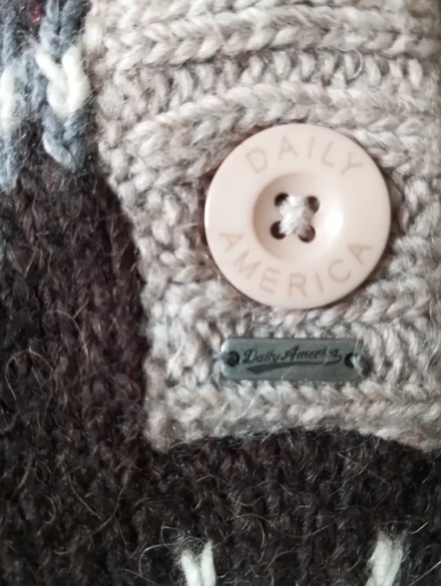 Poncho donna fantasia geometrica