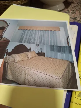 Colcha y caminos de cama + banda decorativa