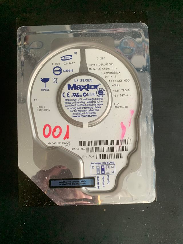 Disco Duro Maxtor 40GB ATA/133