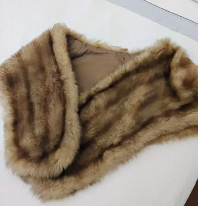 Estola de piel natural