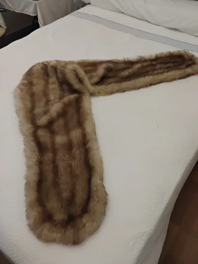 Estola de piel natural