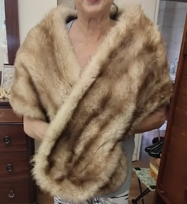 Estola de piel natural