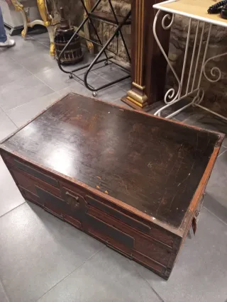 Baúl Chino Madera Bambú Metal