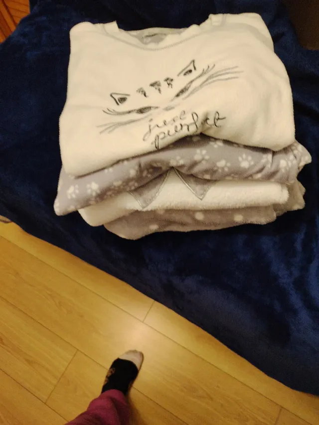 Lote 2 pijamas mujer gato franela