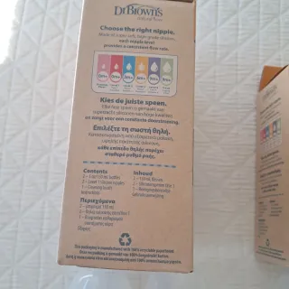 4 Biberones Dr. Brown's Anti-colic Glass Vidrio