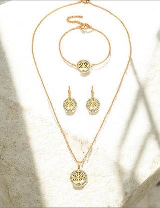 Conjunto Árbol de la Vida en Plata y en Dorado