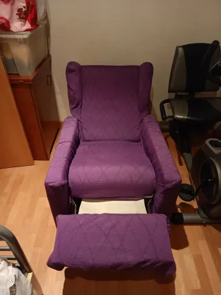 Sillón extensible lila