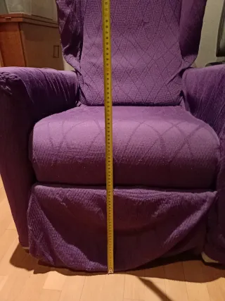 Sillón extensible lila