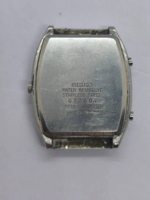 Reloj Seiko Alarm Chronograph Plata Negro