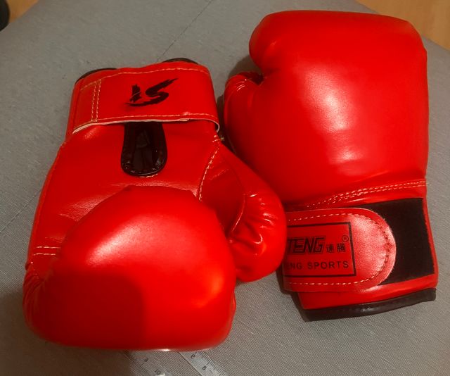 Guantes de boxeo para niños rojos