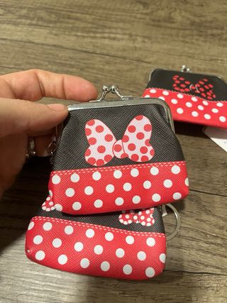 Set 3 portamonete Minnie pois