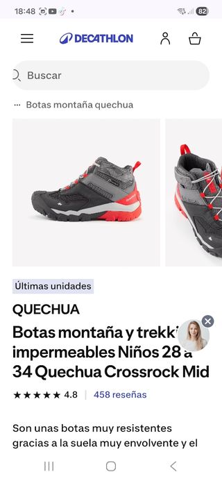 Botas de montaña para niño