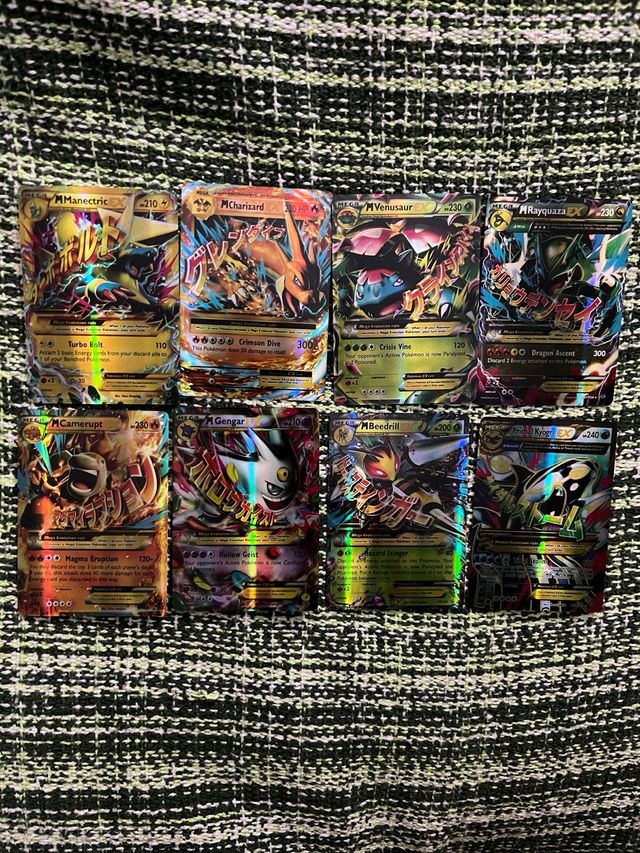 Lote 8 Cartas Pokémon Mega EX