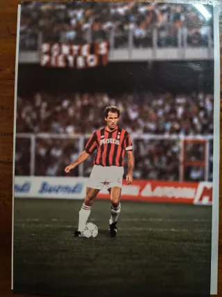 Foto originale 20x30 franco baresi Milan lucida