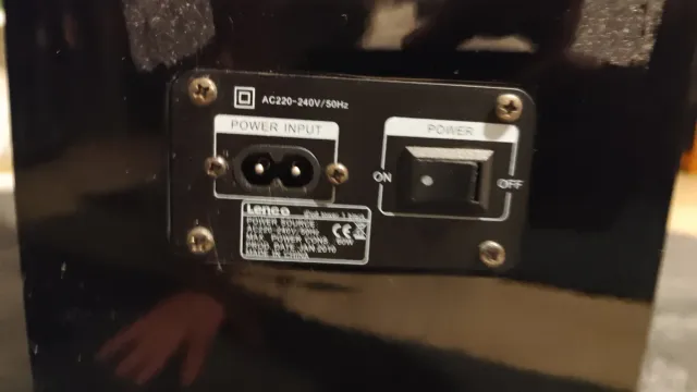 Barra de sonido alta calidad negra y plateada