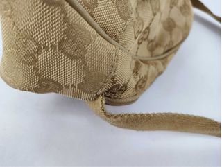 Borsa Gucci Pochette Mezza Luna GG Canvas Beige Y2