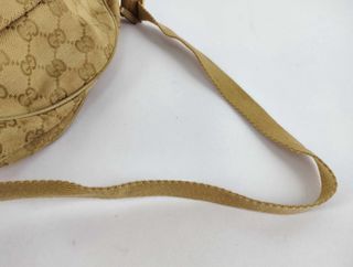 Borsa Gucci Pochette Mezza Luna GG Canvas Beige Y2