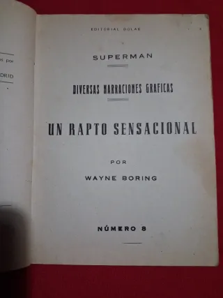 SUPERMAN EDITORIAL DOLAR 1959