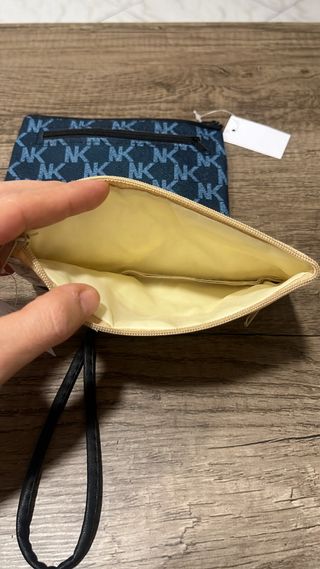 Set 2 portamonete ecopelle con polsiera