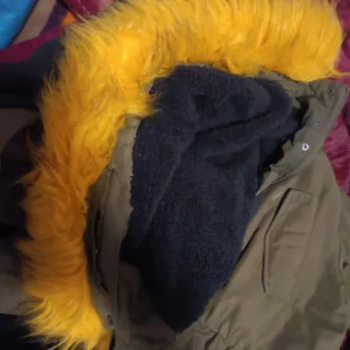 Abrigo Parka Verde Militar con Capucha