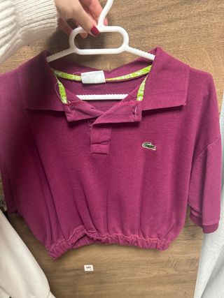 Polo Crop Lacoste Talla Única