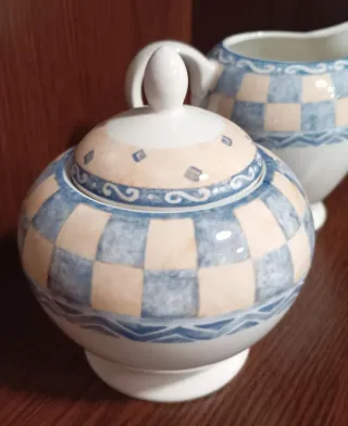 Jarra Leche y Azucarero Porcelana Churchill