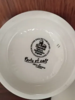 Jarra Leche y Azucarero Porcelana Churchill