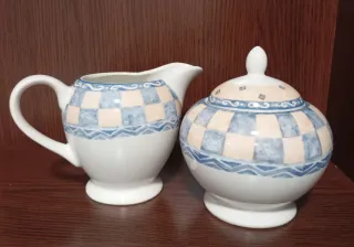 Jarra Leche y Azucarero Porcelana Churchill