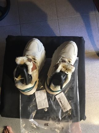 Botín beige forrado