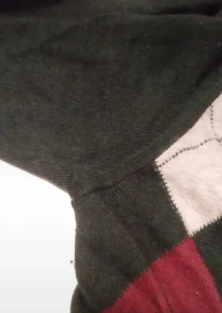 Pullover scollo a V fantasia argyle