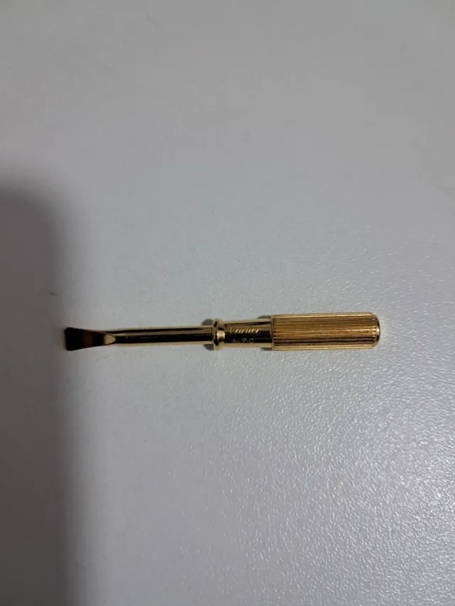 Destornillador Cartier Bañado en Oro AU750