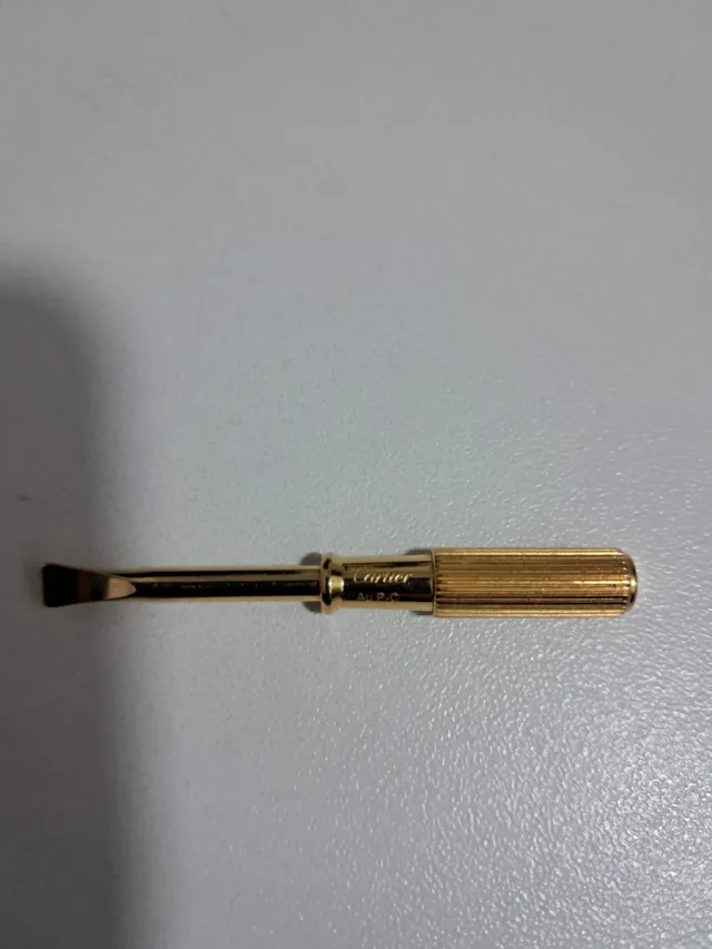 Destornillador Cartier Bañado en Oro AU750