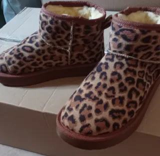 Stivaletti donna fantasia leopardata tg 36